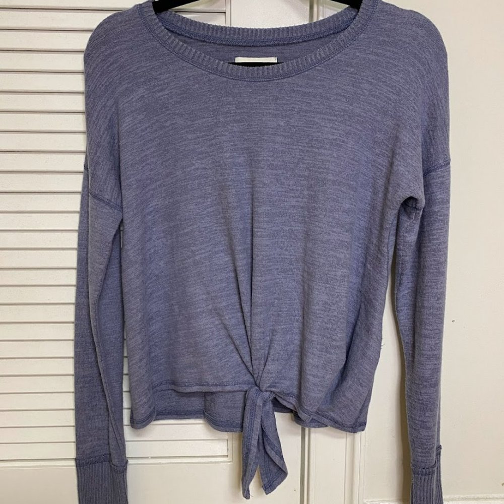Abercrombie and Fitch Soft AF Tie Front Lounge Sweater